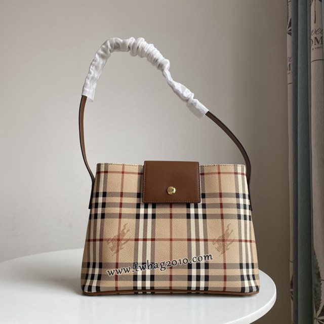 Burberry專門店新款中古系列菜籃子購物袋 巴寶莉手提單肩斜挎男包 yxb1040